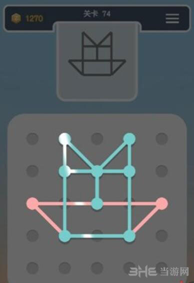 点线交织拼图第74关截图5