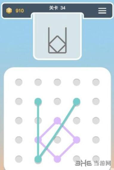 点线交织拼图第34关截图2