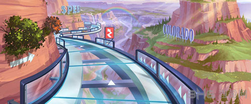 QQ飞车手游美洲大峡谷截图