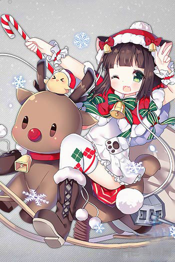 碧蓝航线睦月圣诞皮肤图片