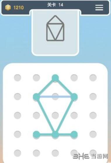 点线交织拼图第14关截图3