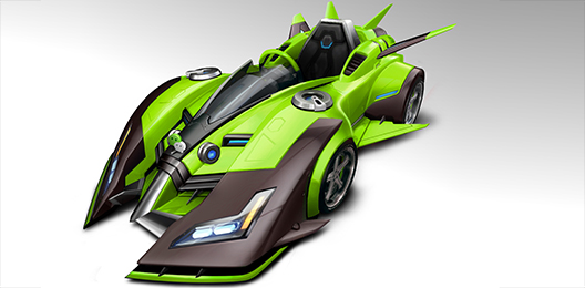 QQ飞车手游绿影战神截图