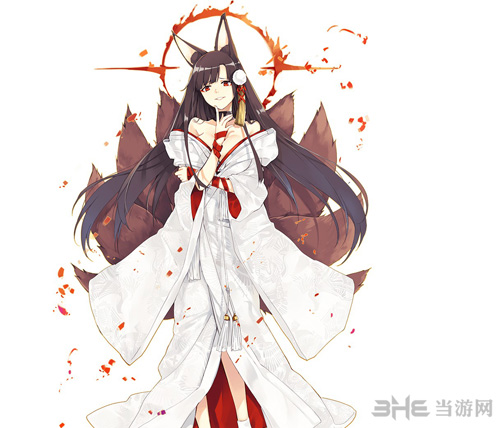 碧蓝航线赤城婚纱皮肤1