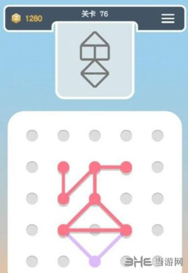 点线交织拼图第76关截图3