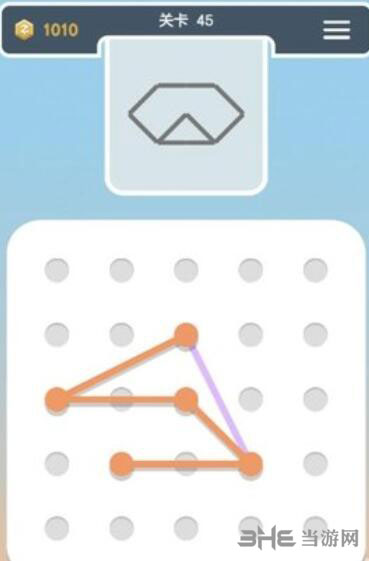点线交织拼图第45关截图1