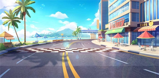 QQ飞车手游滨海沙滩截图