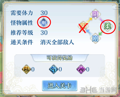 梦间集属性相克图1