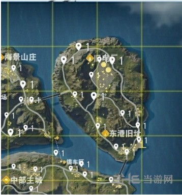 荒野行动载具分布图2