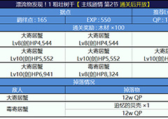 FGO泳装一期复刻1AP副本配置介绍 漂流物副本掉落介绍
