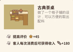 动物餐厅古典茶桌怎么解锁 作用介绍攻略