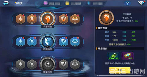 魂武者手游科技系统