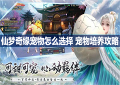 仙梦奇缘宠物怎么选择 宠物培养攻略