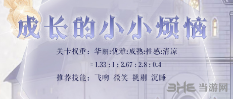 《奇迹暖暖》成长的小小烦恼图