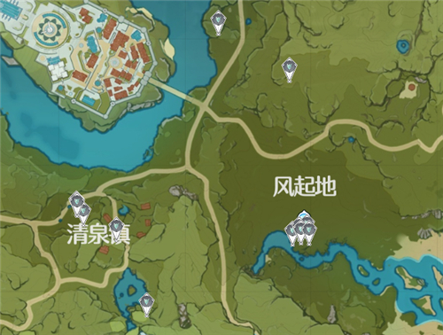 原神晶蝶分布图1