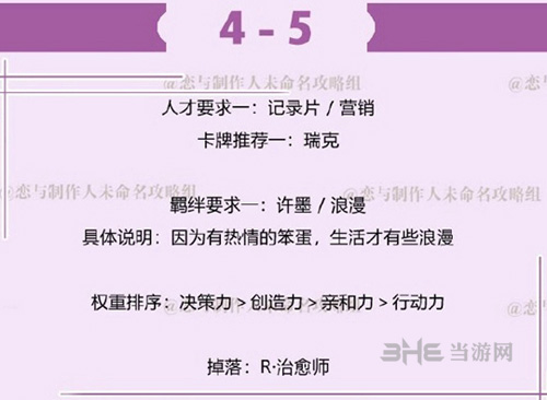 恋与制作人许墨拍摄副本4-5图片