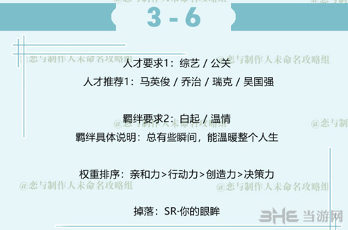 恋与制作人白起拍摄副本3-6图片