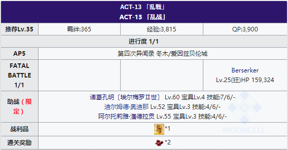 FGOFZ联动复刻ACT-13