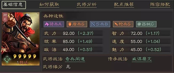 三国志战略版魏延图