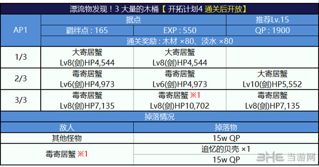 FGO泳装一期复刻1AP副本配置图片4
