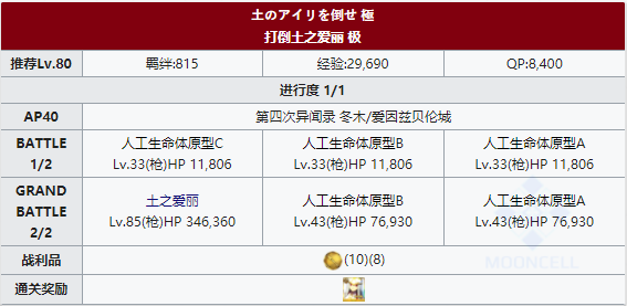 FGOFZ复刻打倒土之爱丽2