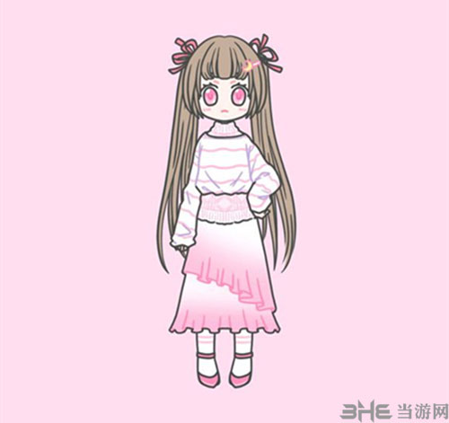 装扮少女服装模特