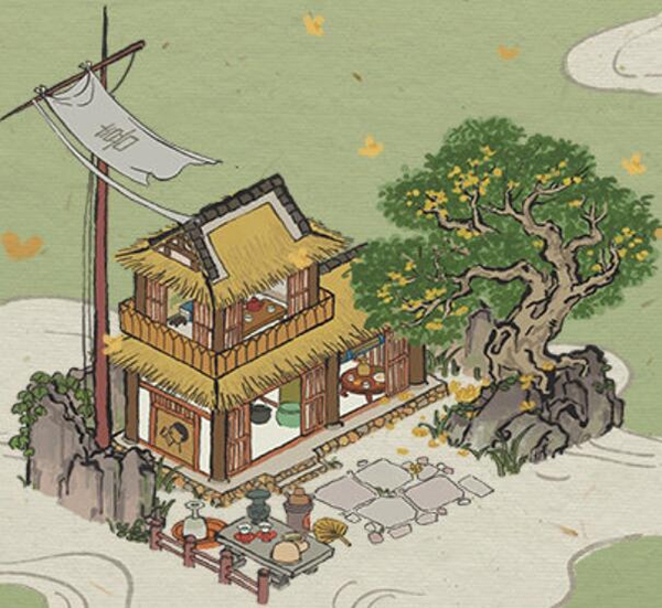 江南百景图阿喜茶馆图
