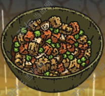 黑暗料理王豌豆蘑菇鸡丁图片