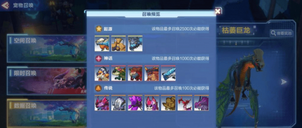 我的起源宠物排行推荐1