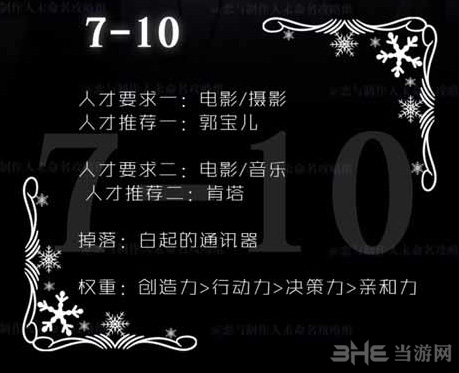 恋与制作人精英关卡7-10图片