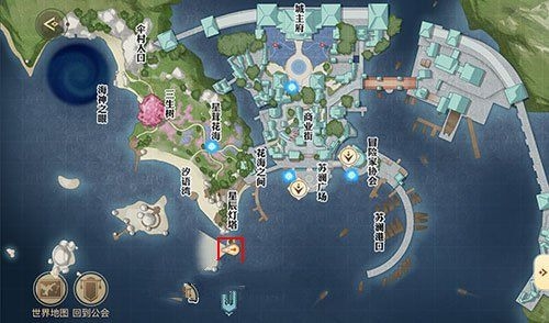 天谕手游苏澜寻宝苏澜港任务流程图