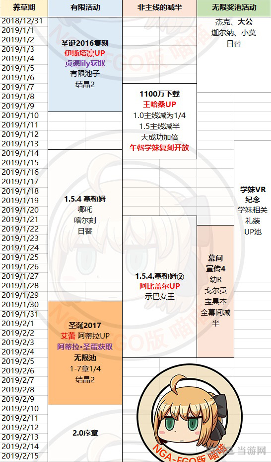 fgo国服2019活动时间表图片2