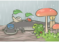 旅行青蛙下雨天明信片介绍 下雨天图鉴