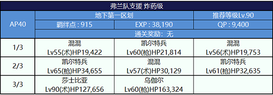 FGO监狱逃脱第一轮弗兰组