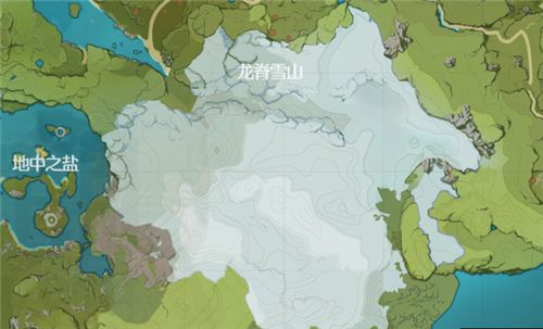 原神龙脊雪山图