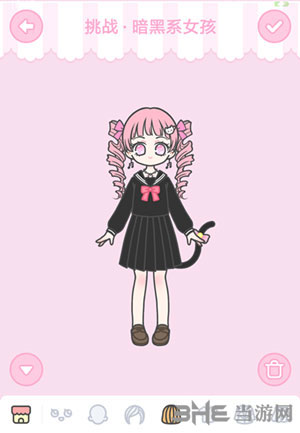 装扮少女暗黑系女孩