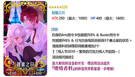 FGO2019情人节礼装