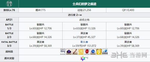 fgo下总国free战役之地配置图片