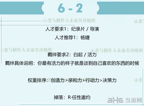 恋与制作人白起拍摄副本6-2图片