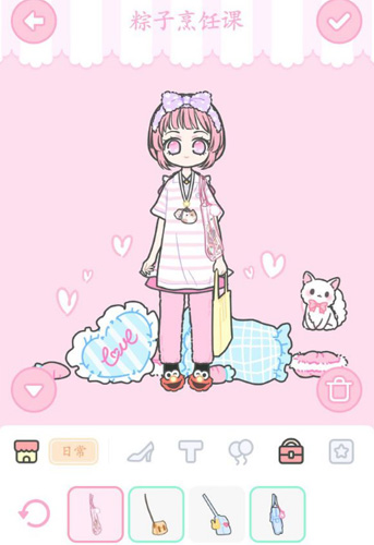 装扮少女粽子烹调课