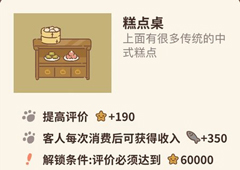 动物餐厅糕点桌设施怎么解锁 设施作用介绍攻略