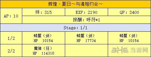 FGO泳装一期复刻体验本配置图片4