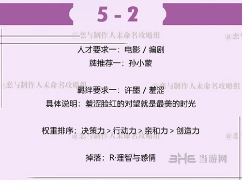 恋与制作人许墨拍摄副本5-2图片