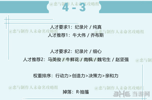 恋与制作人白起拍摄副本4-3图片