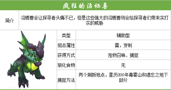 我的起源宠物疯狂的沼栖兽图鉴