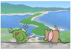旅行青蛙天桥立明信片介绍 天桥立图鉴