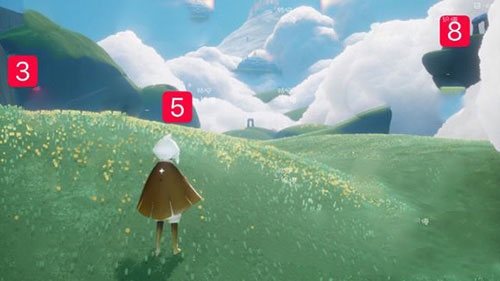 sky光遇云野动作358位置