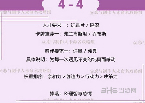 恋与制作人许墨拍摄副本4-4图片