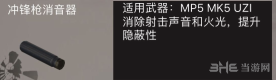 荒野行动冲锋枪消声器图片