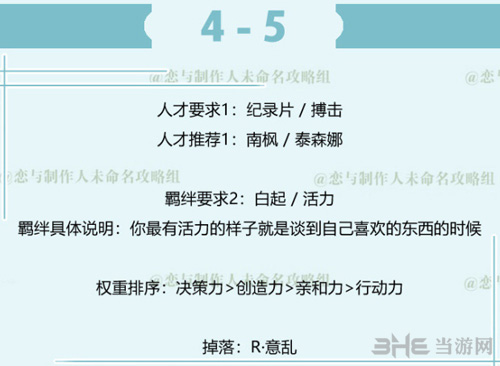 恋与制作人白起拍摄副本4-5图片