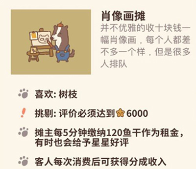 动物餐厅肖像画摊图片